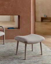 Load image into Gallery viewer, Inari footrest in beige and steel with beige painted finish 60 x 50cm FSC Mix Credit - image 5