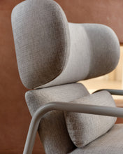 Load image into Gallery viewer, Inari armchair in beige and steel with beige painted finish FSC Mix Credit - image 7