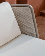 Load image into Gallery viewer, Sedalis outdoor armchair in aluminium and taupe rope cord - image 7