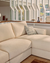 Load image into Gallery viewer, Alea ecru chenille 5-seater modular sofa with right chaise longue and removable cover 340cm - image 8