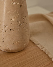 Load image into Gallery viewer, Magan small beige travertine candle holder - image 4