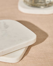 Load image into Gallery viewer, Zera set of 4 white marble coasters - image 3