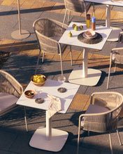 Load image into Gallery viewer, Dina outdoor table in white with metal leg in a painted white finish, 68 x 68 x 70 cm - image 4