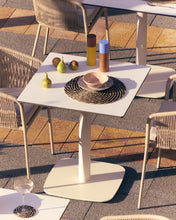 Load image into Gallery viewer, Dina outdoor table in white with metal leg in a painted white finish, 68 x 68 x 70 cm - image 3