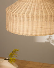 Load image into Gallery viewer, Ennia rattan lamp shade with light finish Ø65cm - image 3