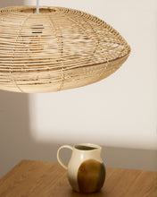 Load image into Gallery viewer, Flaro rattan ceiling lamp shade with light finish Ø70cm - image 3