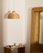 Load image into Gallery viewer, Ennia rattan lamp shade with light finish Ø38cm - image 2