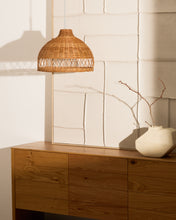 Load image into Gallery viewer, Loura rattan ceiling lamp shade with natural finish Ø40cm - image 2
