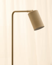 Load image into Gallery viewer, Manie metal floor lamp with textured beige finish and UK adaptor - image 3