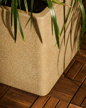 Load image into Gallery viewer, Set of 2 Minoa planters with mustard stone effect 44 x 44 cm - image 2