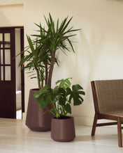 Load image into Gallery viewer, Calun maroon cement planter Ø 32cm - image 3