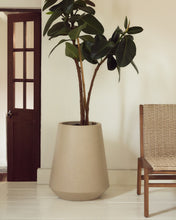 Load image into Gallery viewer, Calun beige cement planter Ø 50cm - image 2