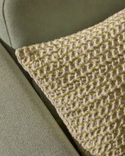 Load image into Gallery viewer, Lunira cushion cover with green waffle structure fabric 50 x 50cm - image 4