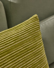 Load image into Gallery viewer, Niera green striped cotton jacquard cushion cover 45 x 45cm - image 3