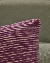 Load image into Gallery viewer, Niera purple striped cotton jacquard cushion cover 45 x 45cm - image 3