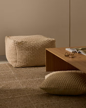 Load image into Gallery viewer, Mascarell pouffe, cotton and polyester in white, 60 x 60 cm - image 5