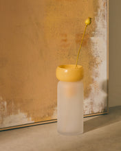 Load image into Gallery viewer, Kelse transparent and orange glass vase, 30.5 cm - image 3