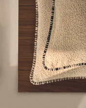 Load image into Gallery viewer, Enari beige 100% cotton cushion cover with contrasting black trim 50 x 50cm - image 4