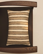 Load image into Gallery viewer, Dorevi ecru striped silk blend jacquard cushion cover 40 x 60cm - image 2