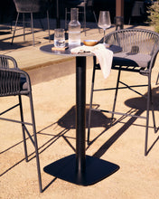Load image into Gallery viewer, Dina high round outdoor table in black with metal leg in a painted black finish, Ø 60x96 cm - image 3