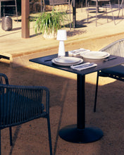 Load image into Gallery viewer, Esilda outdoor table in black with metal leg in a painted black finish, 70 x 70 x 70 cm - image 3