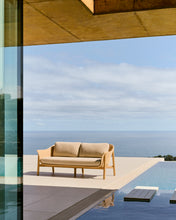 Load image into Gallery viewer, Galea 2-seater sofa in FSC 100% solid teak wood and synthetic rattan 170,5cm - image 5