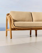 Load image into Gallery viewer, Galea 2-seater sofa in FSC 100% solid teak wood and synthetic rattan 170,5cm - image 7
