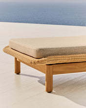 Load image into Gallery viewer, Galea sun lounger in FSC 100% solid teak wood and synthetic rattan - image 8
