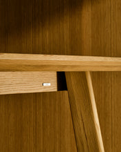 Load image into Gallery viewer, Idun table made of veneer and solid oak wood with natural tone finish FSC Mix Credit 220x100cm - image 8