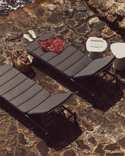 Load image into Gallery viewer, Marcona aluminium sun lounger in a black paint finish - image 6