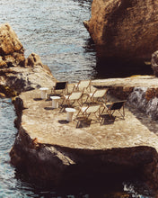 Load image into Gallery viewer, Vilara black outdoor folding deck chair made of FSC 100% solid acacia wood - image 7