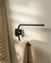 Load image into Gallery viewer, Black metal Arely twin-handle towel rail - image 4