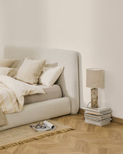 Load image into Gallery viewer, Martina bed with removable cover in ecru chenille for mattress 160 x 200cm - image 8
