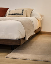 Load image into Gallery viewer, Norlen bed base in walnut veneer with dark finish for 180 x 200cm mattress FSC Mix Credit - image 4
