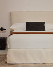 Load image into Gallery viewer, Jaira white chenille headboard with removable cover for beds up to 180cm FSC Mix Credit - image 3