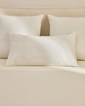 Load image into Gallery viewer, Simmel set of 2 beige linen blend pillow cases 50 x 70cm - image 2