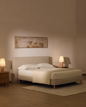 Load image into Gallery viewer, Blok ecru headboard with removable cover for bed up to 180cm - image 3