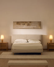 Load image into Gallery viewer, Blok ecru headboard with removable cover for bed up to 160cm - image 3