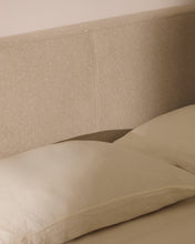Load image into Gallery viewer, Blok ecru headboard with removable cover for bed up to 180cm - image 4