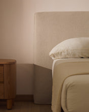 Load image into Gallery viewer, Blok ecru headboard with removable cover for bed up to 180cm - image 5