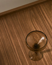 Load image into Gallery viewer, Sileia wine glass made of brown recycled glass - image 3