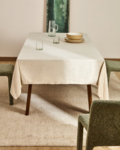 Load image into Gallery viewer, Aldine stone grey cotton and linen tablecloth 170 x 250cm - image 3