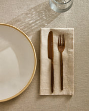 Load image into Gallery viewer, Aldine set of 2 cotton and linen napkins in stone grey - image 3