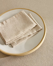 Load image into Gallery viewer, Aldine set of 2 cotton and linen napkins in stone grey - image 4