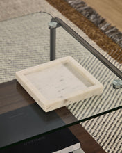 Load image into Gallery viewer, Serela tray in white marble 35 x 35 cm - image 3