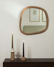 Load image into Gallery viewer, Alura teak wood mirror 45,5 x 47 cm FSC 100% - image 3
