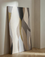 Load image into Gallery viewer, Marvilo grey and mustard abstract canvas 120 x 200cm - image 5