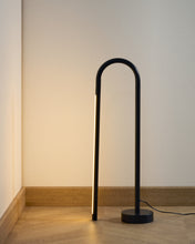 Load image into Gallery viewer, Bow black aluminium table lamp UK adaptor - image 3