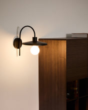Load image into Gallery viewer, Nuvira wall light in black satin metal - image 2