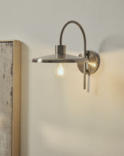 Load image into Gallery viewer, Nuvira wall light in light grey brushed metal - image 2